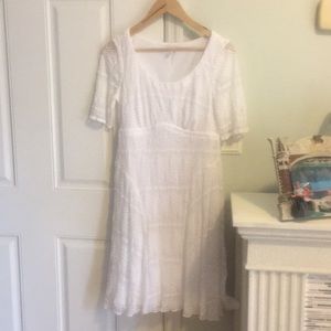 white lace dress